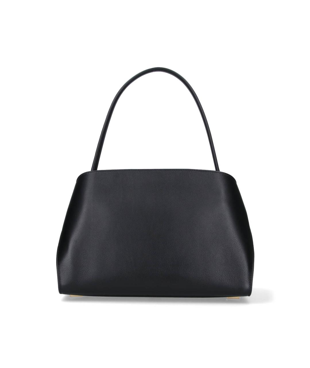FERRAGAMO Черная кожаная сумка тоут, фото 3