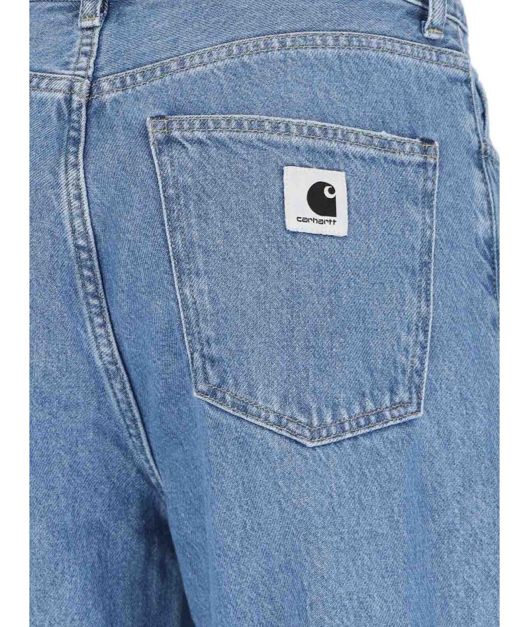 CARHARTT Синие хлопковые прямые джинсы, фото 4