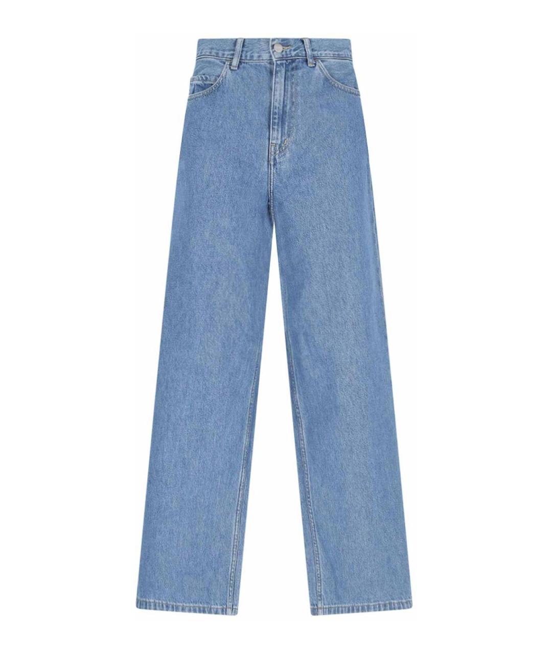 CARHARTT Синие хлопковые прямые джинсы, фото 1