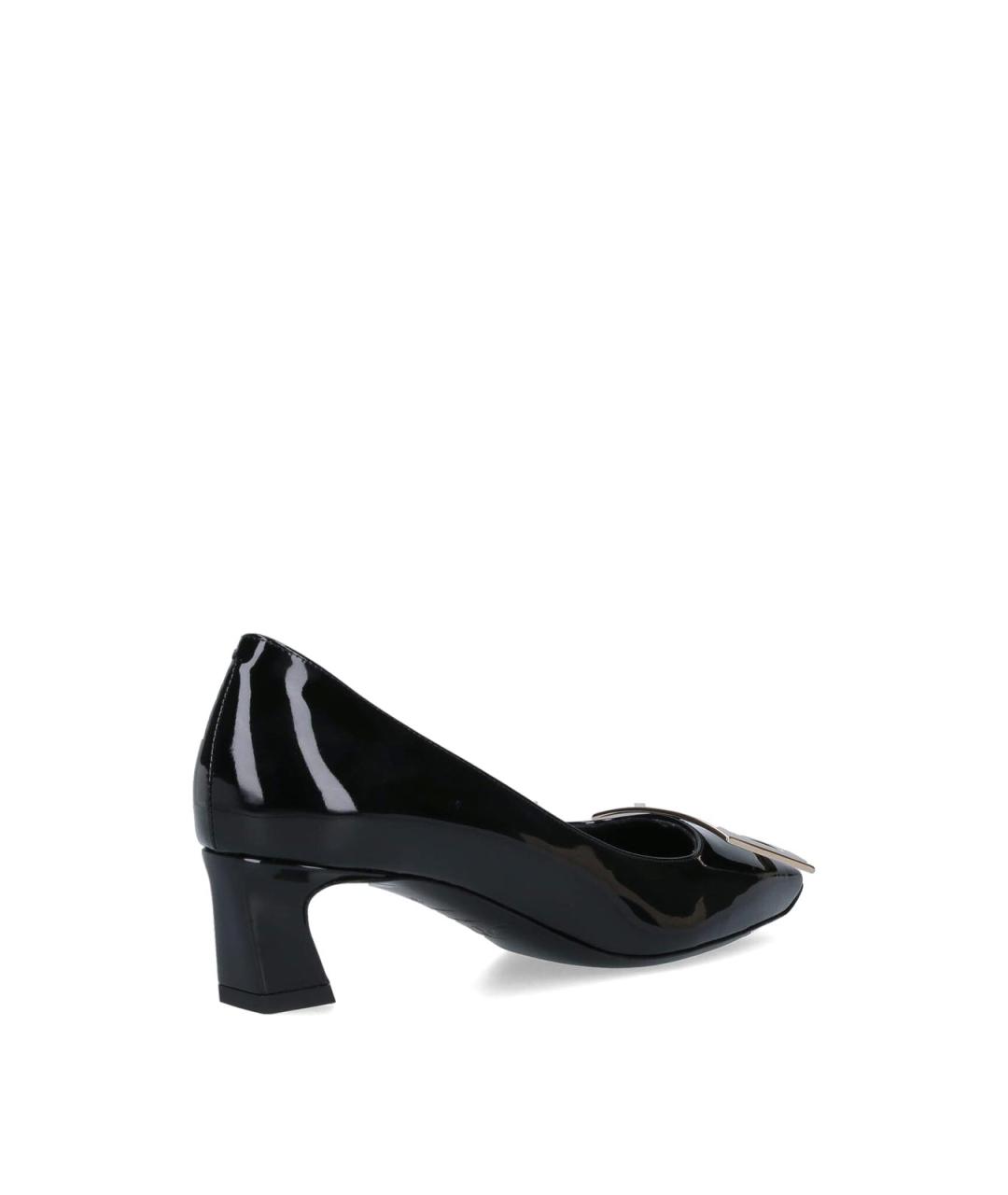 ROGER VIVIER Черные кожаные туфли, фото 4