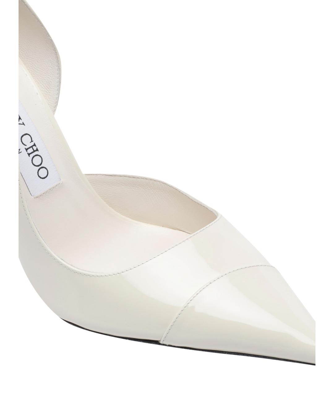JIMMY CHOO Белые кожаные туфли, фото 4