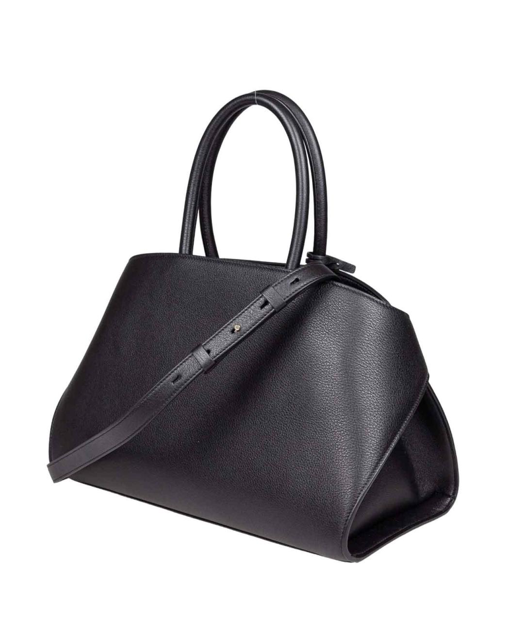 FERRAGAMO Черная кожаная сумка тоут, фото 3