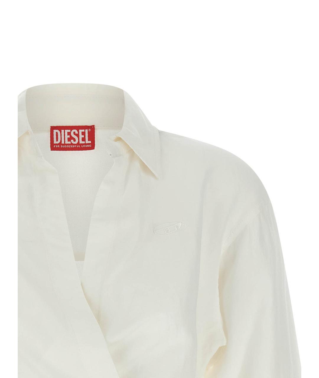 DIESEL Белая льняная рубашка, фото 3