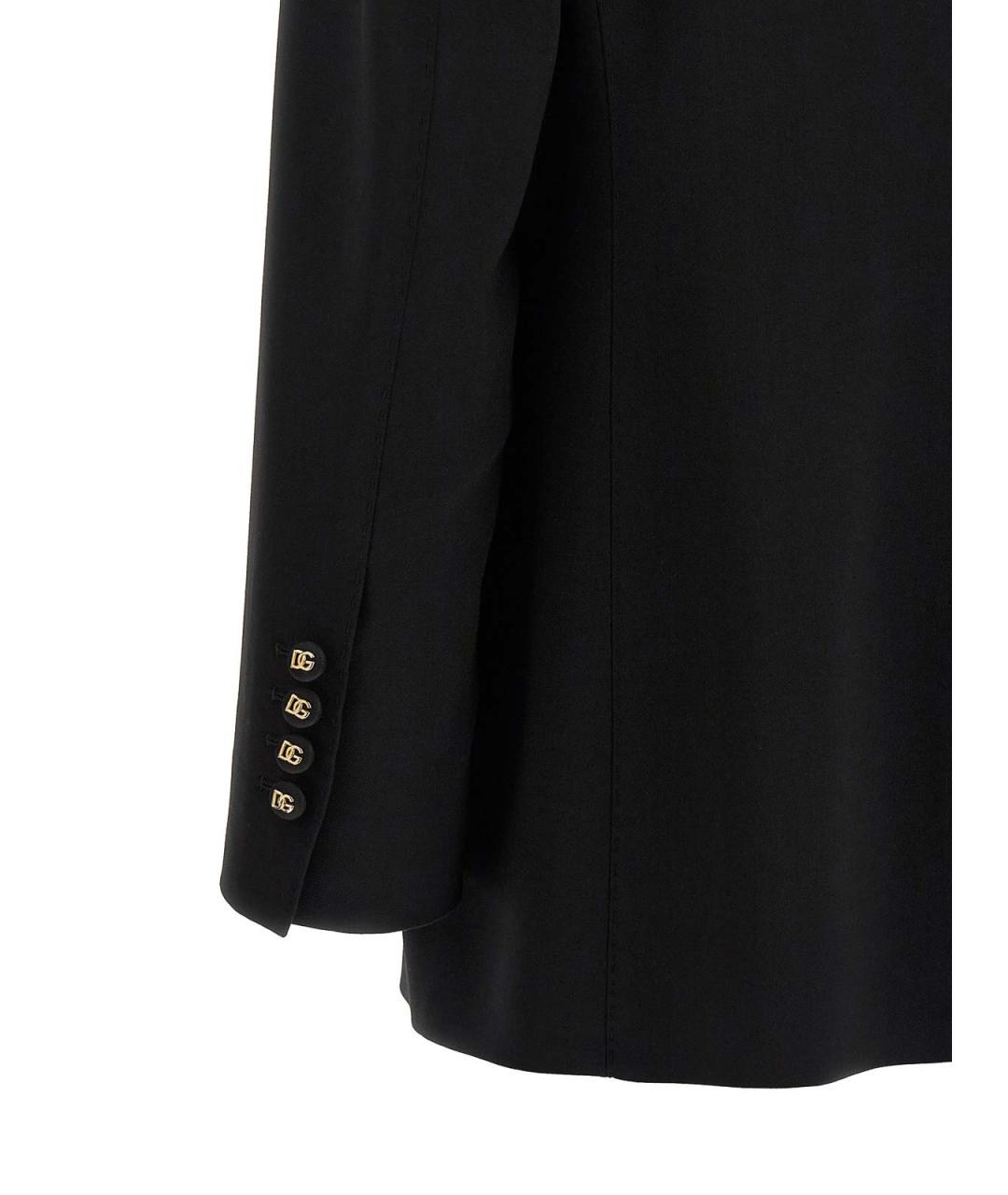 DOLCE&GABBANA Черный шерстяной жакет/пиджак, фото 4