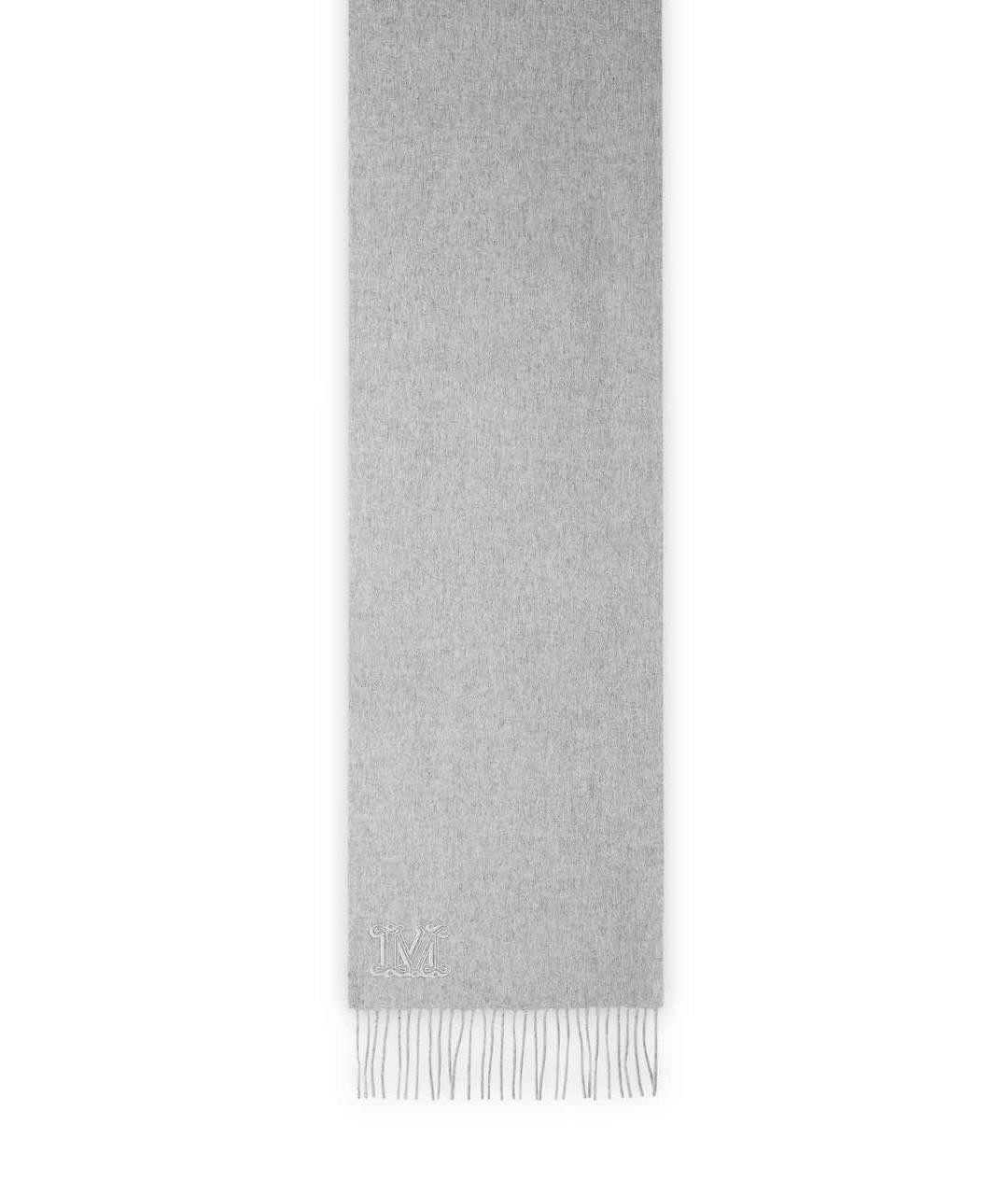 MAX MARA Серый шарф, фото 2