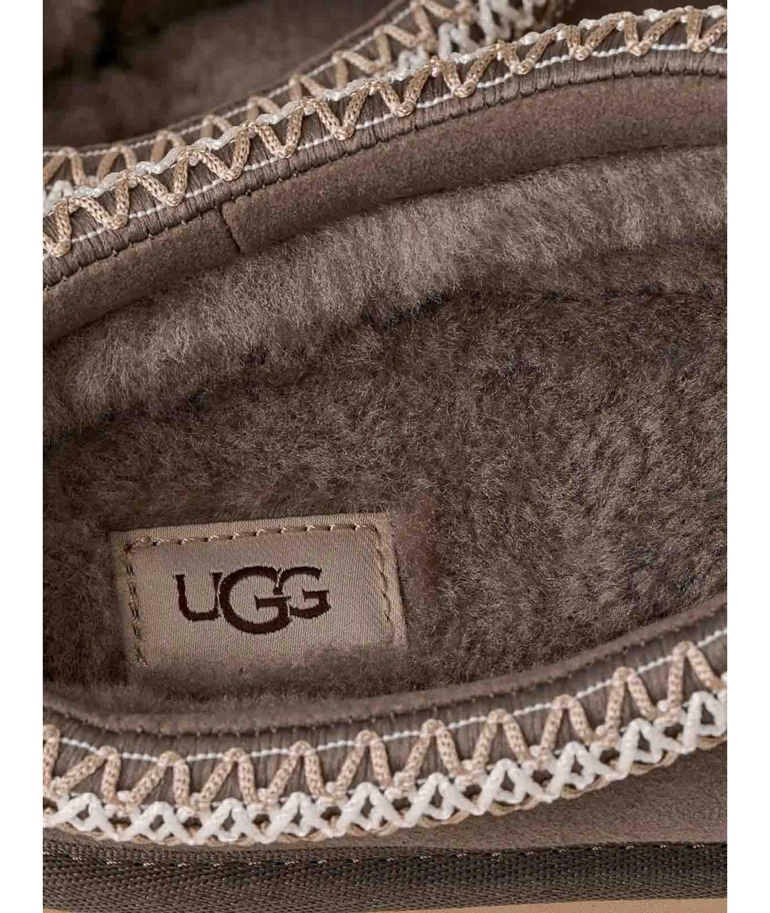 UGG Коричневые замшевые мюли, фото 7