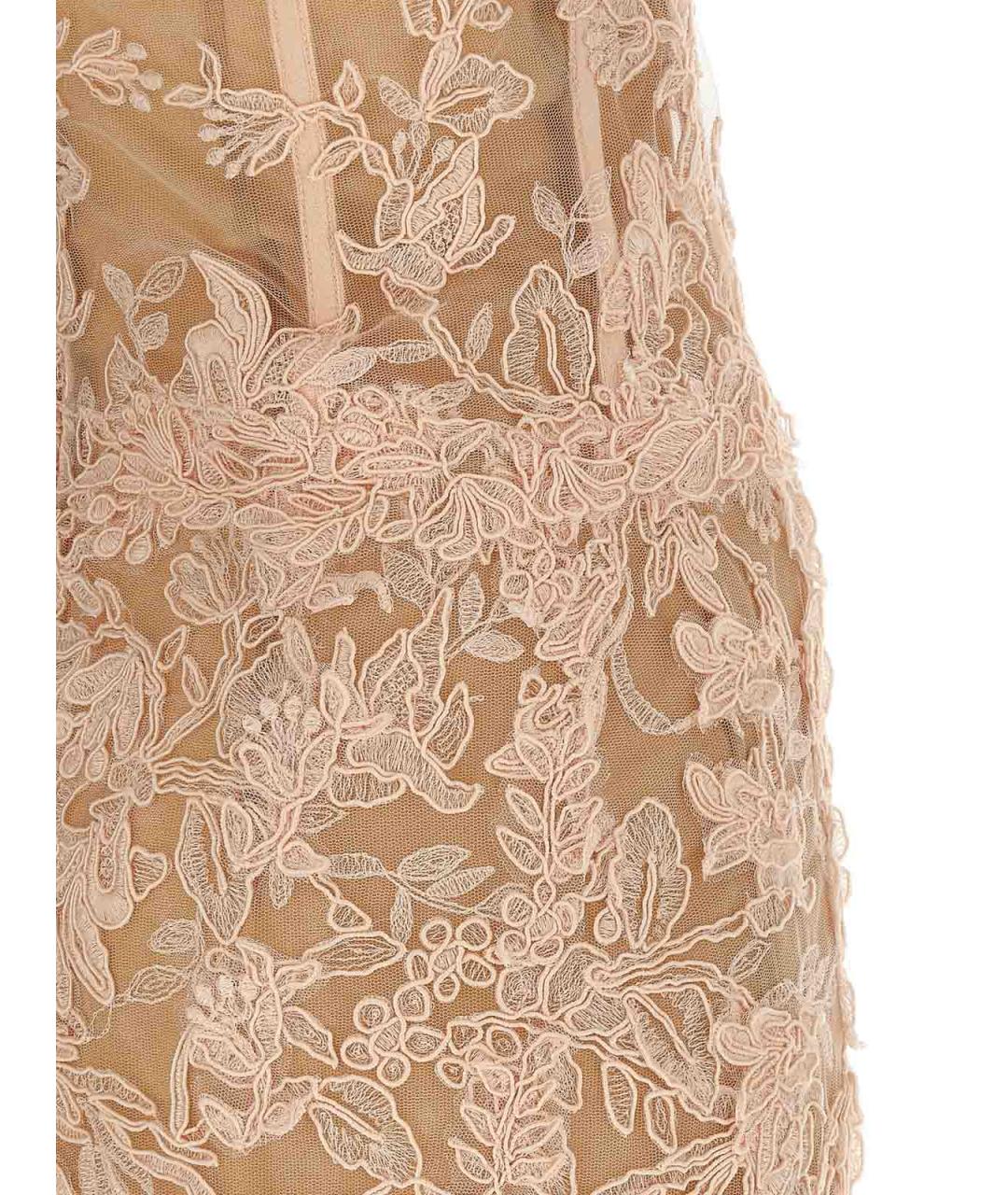 ERMANNO SCERVINO Розовое кружевное вечернее платье, фото 4