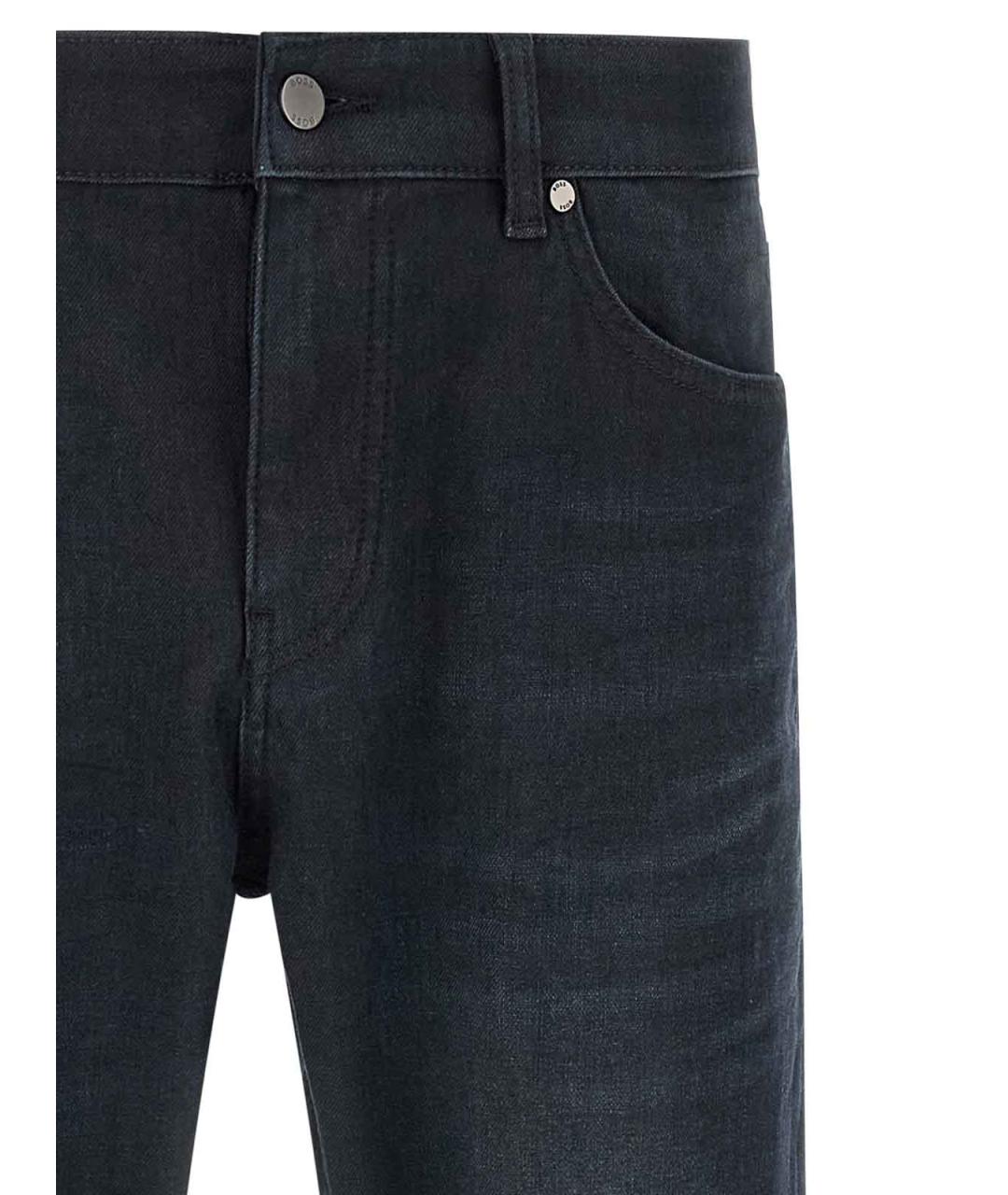 HUGO BOSS Синие хлопковые прямые джинсы, фото 3