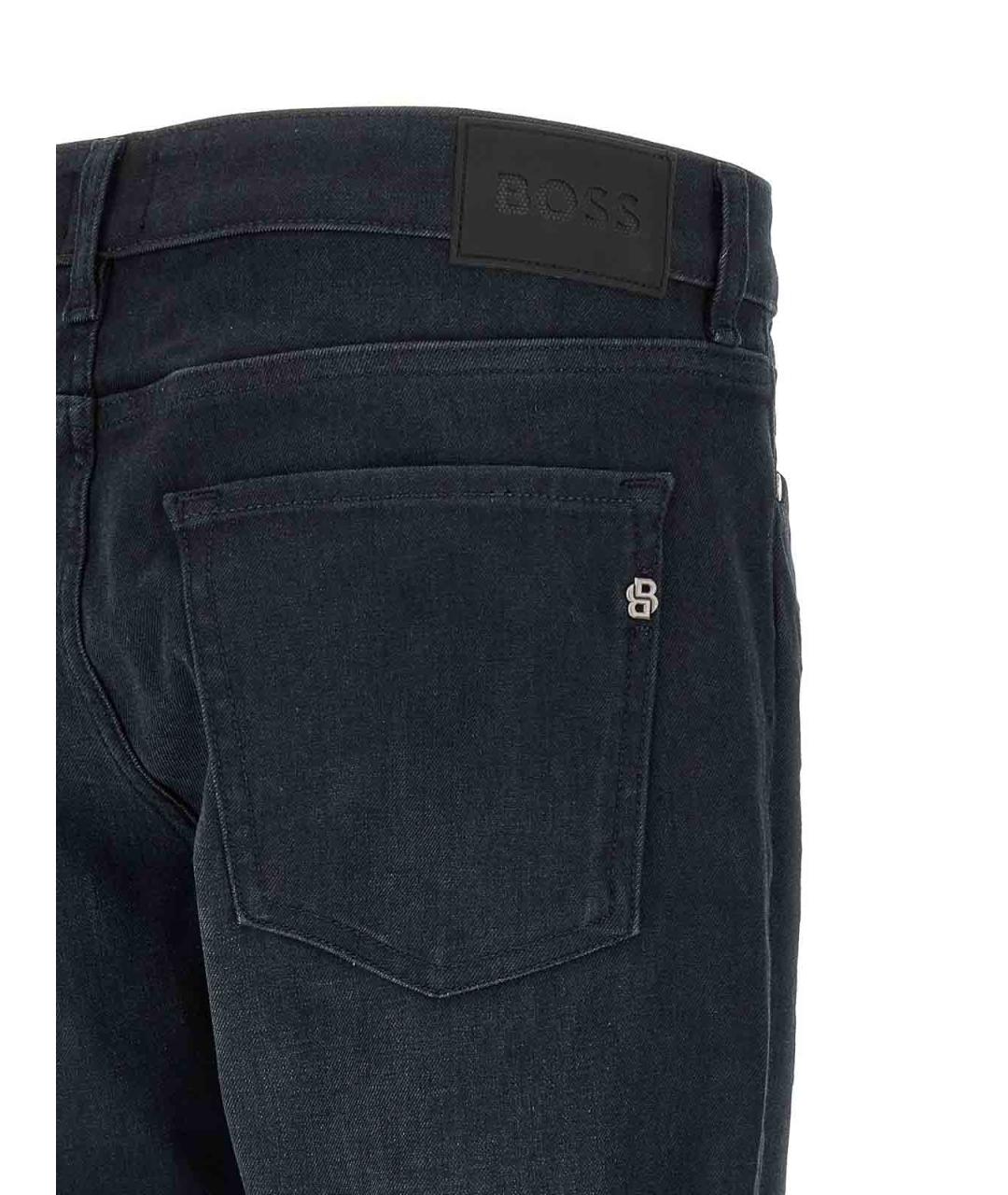 HUGO BOSS Синие хлопковые прямые джинсы, фото 4