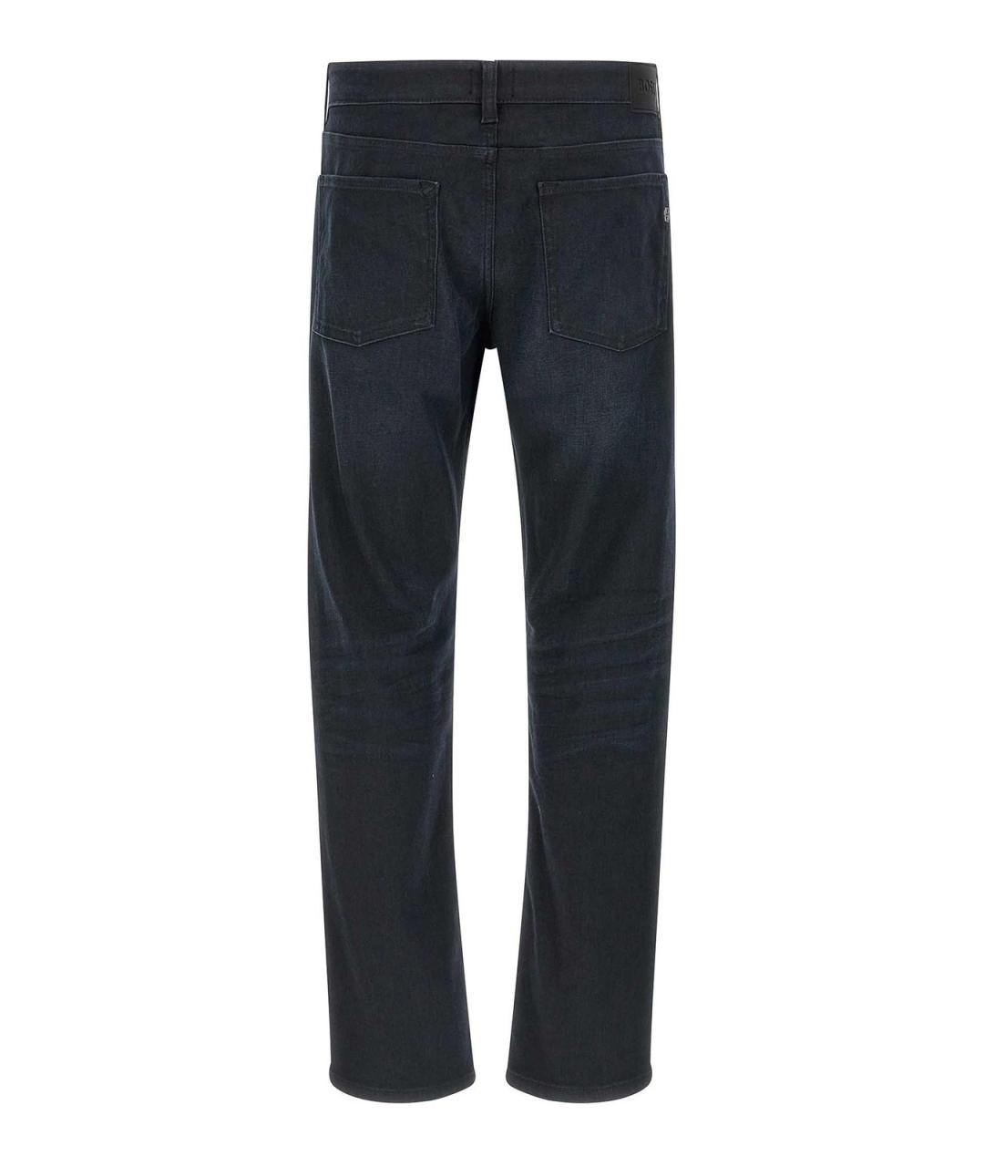 HUGO BOSS Синие хлопковые прямые джинсы, фото 2