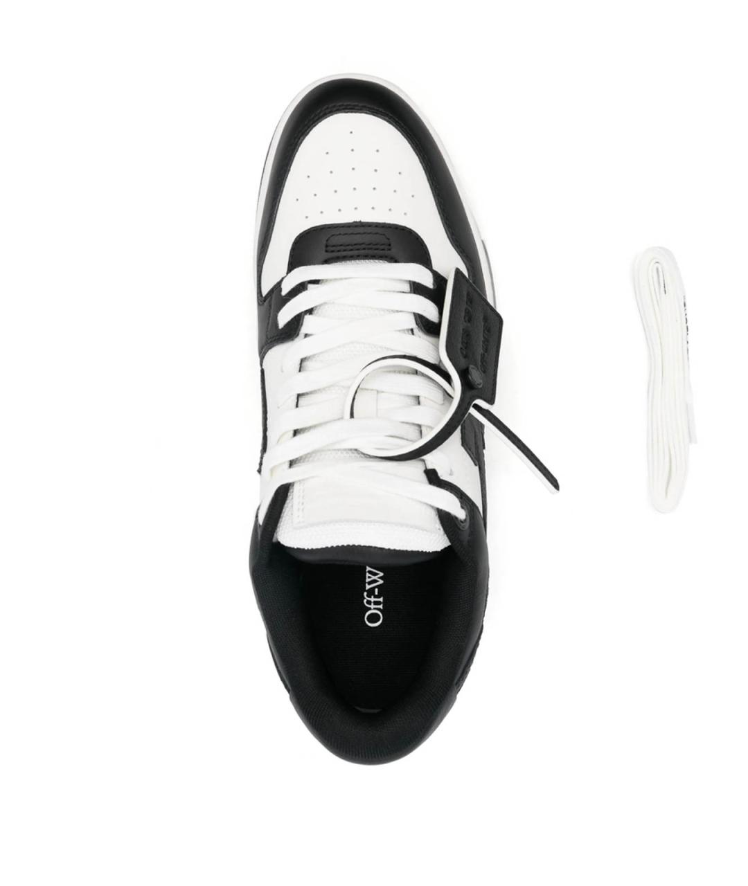OFF-WHITE Мульти кожаные низкие кроссовки / кеды, фото 4