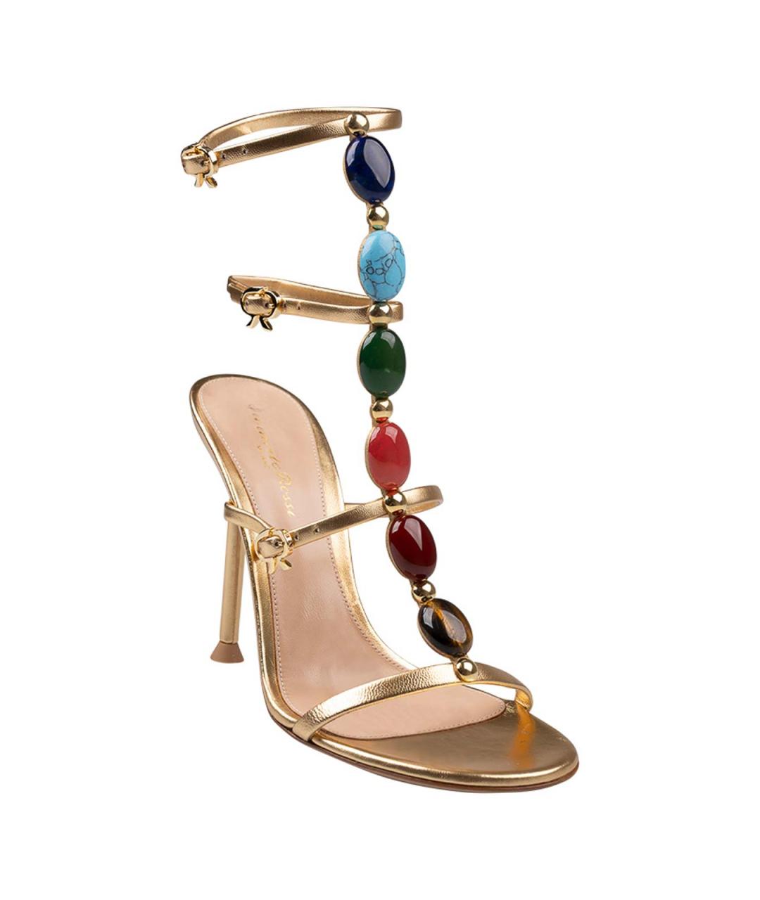 GIANVITO ROSSI Мульти кожаные босоножки, фото 2