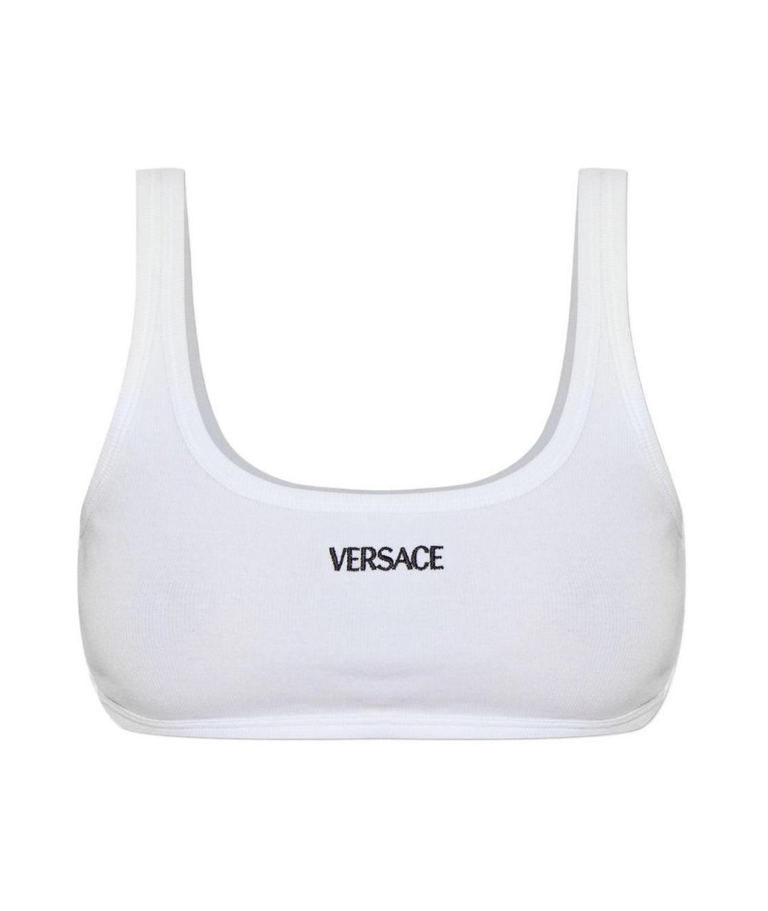 VERSACE Белая хлопковая майка, фото 1