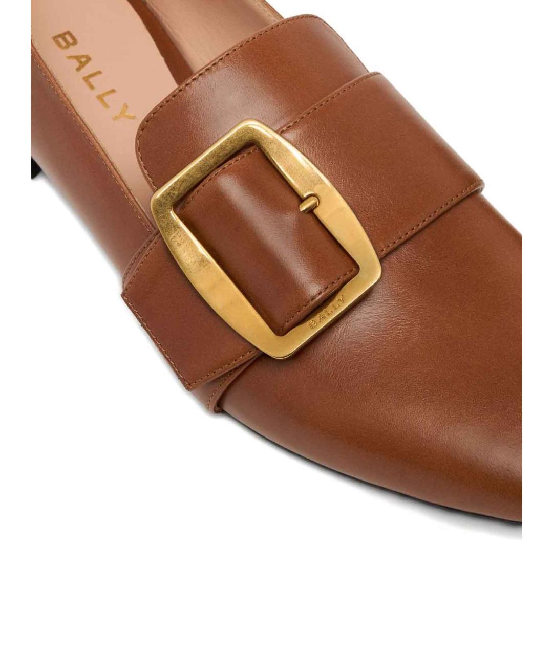 BALLY Коричневые кожаные лоферы, фото 5