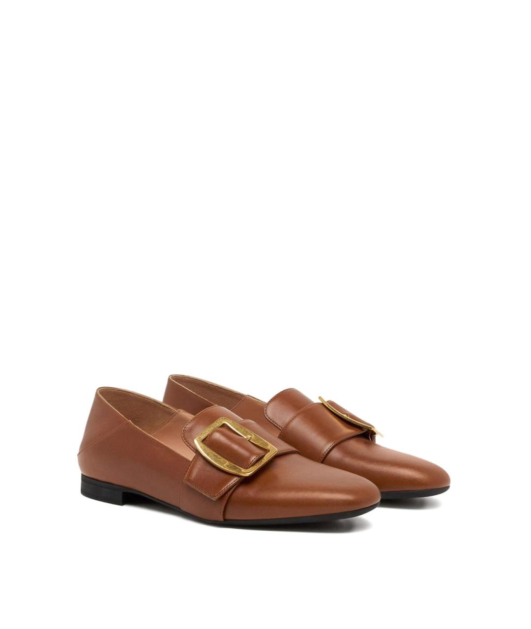 BALLY Коричневые кожаные лоферы, фото 2