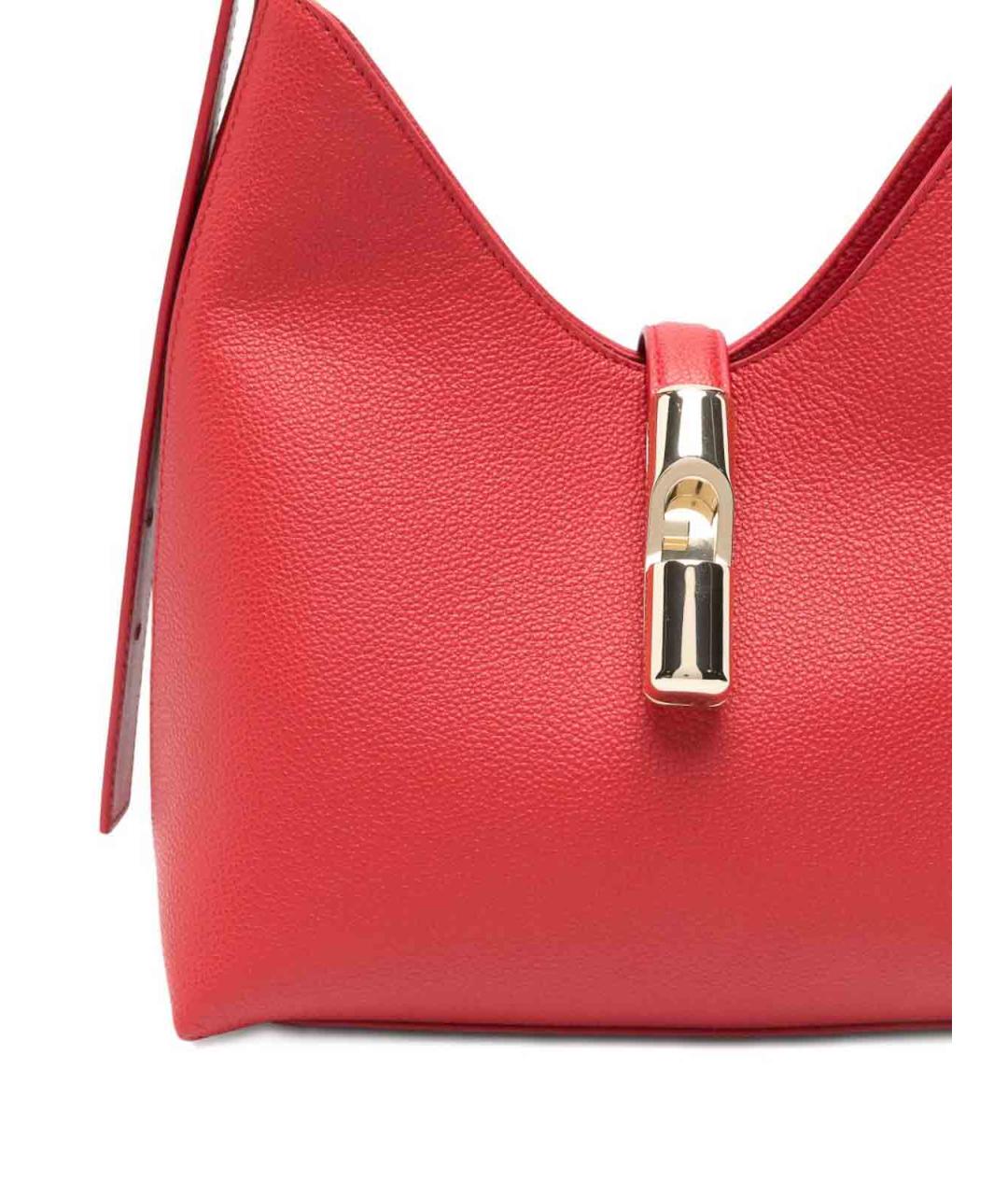 FURLA Красная кожаная сумка тоут, фото 2