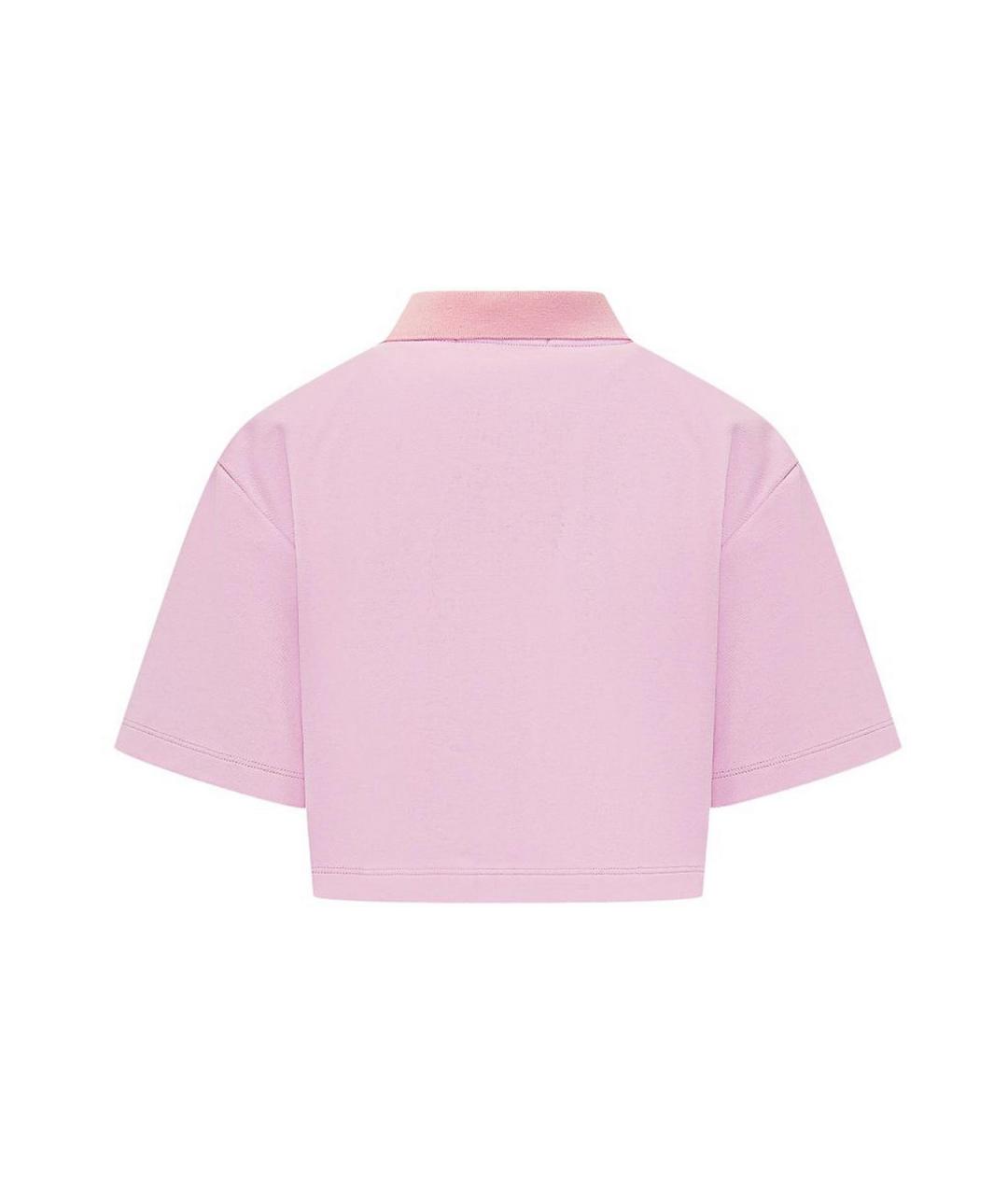 MSGM Розовая хлопковая футболка, фото 2