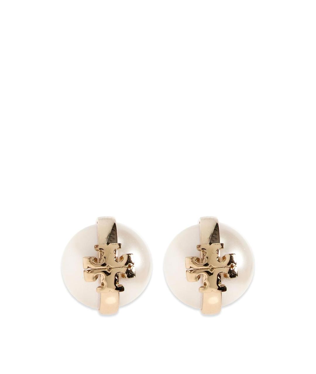 TORY BURCH Черные металлические серьги, фото 1