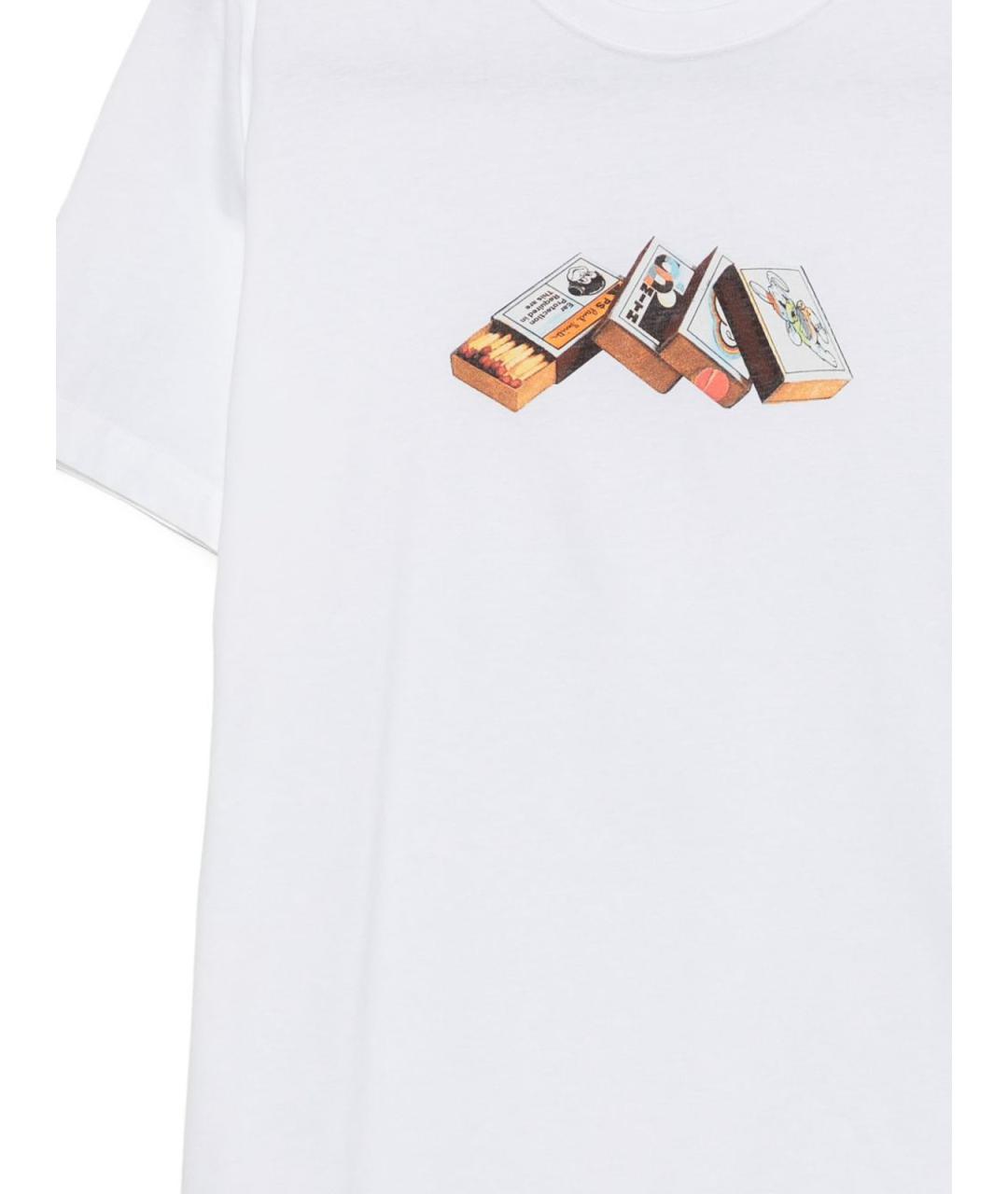 PAUL SMITH Белая хлопковая футболка, фото 3