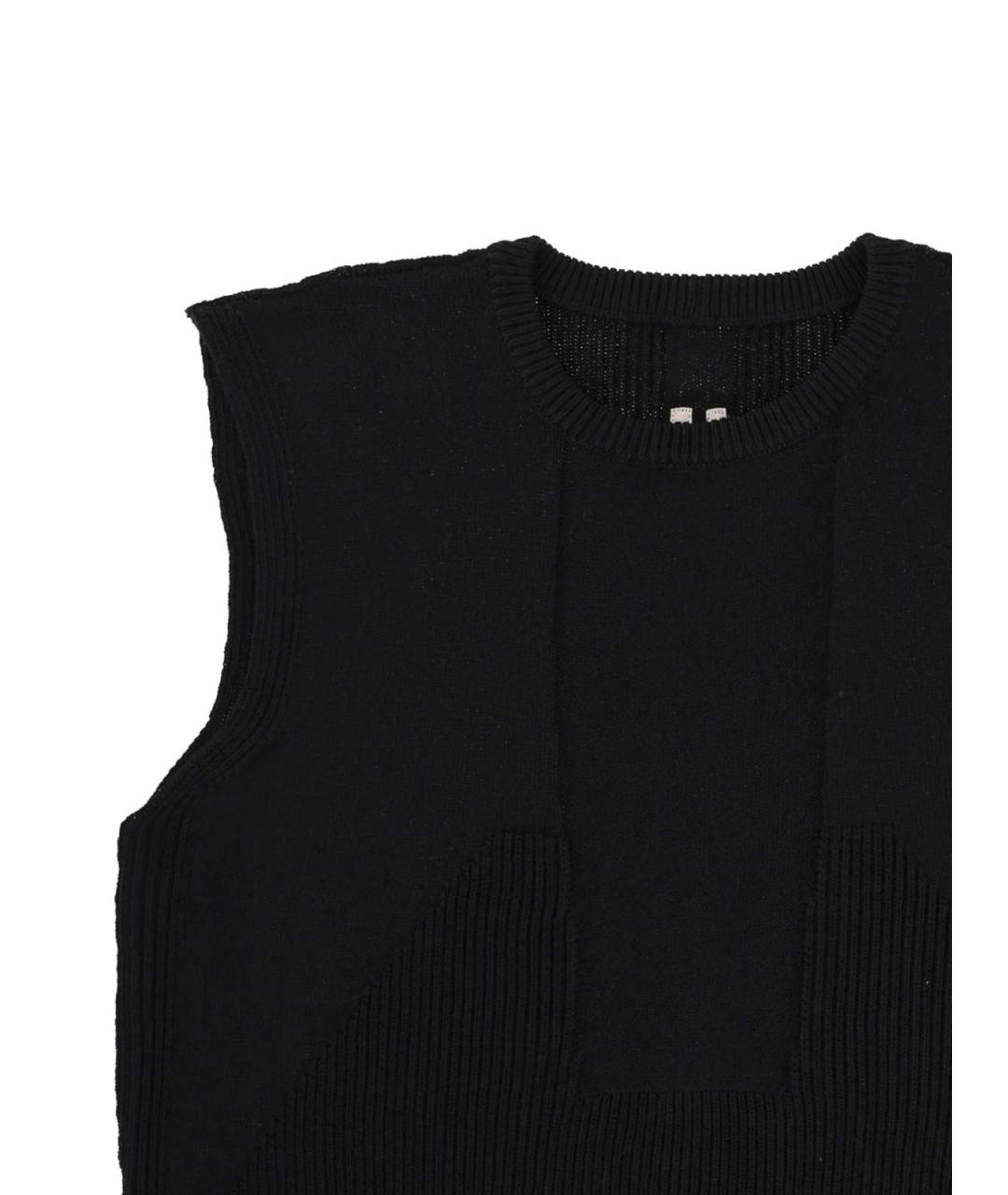 RICK OWENS Черная майка, фото 2