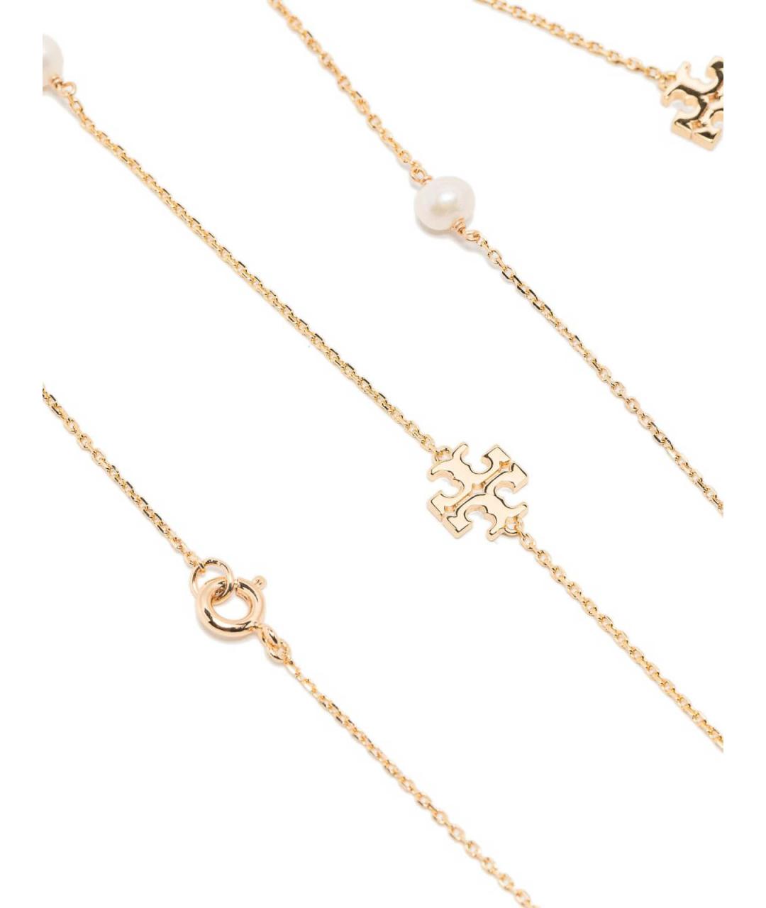 TORY BURCH Золотое металлическое колье, фото 2