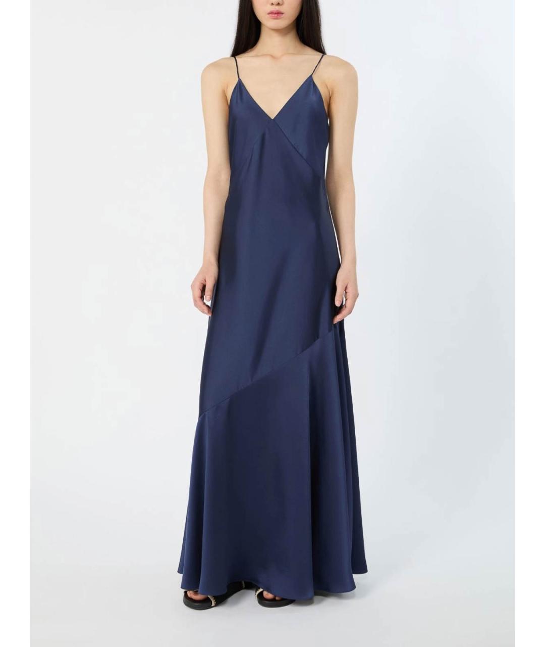 WEEKEND MAX MARA Синее вечернее платье, фото 4