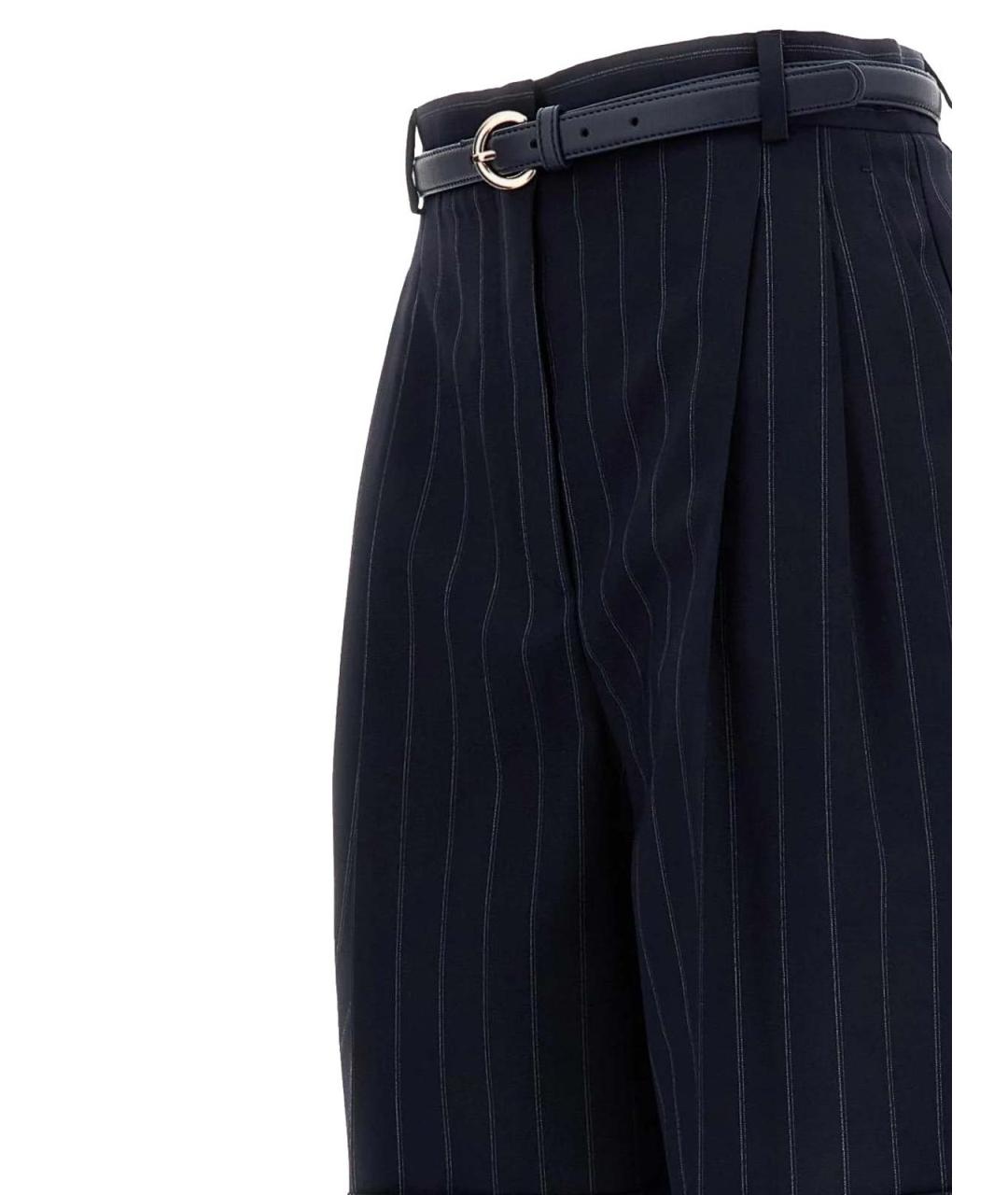 MAX MARA STUDIO Синие хлопковые шорты, фото 3