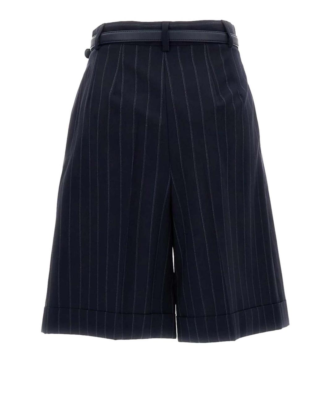 MAX MARA STUDIO Синие хлопковые шорты, фото 2