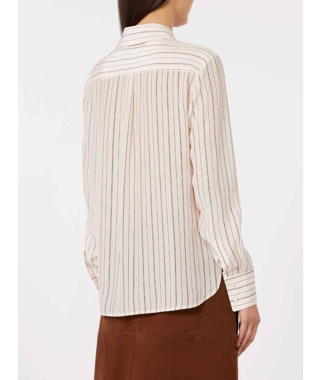 MAX MARA STUDIO Бежевая хлопковая рубашка, фото 4