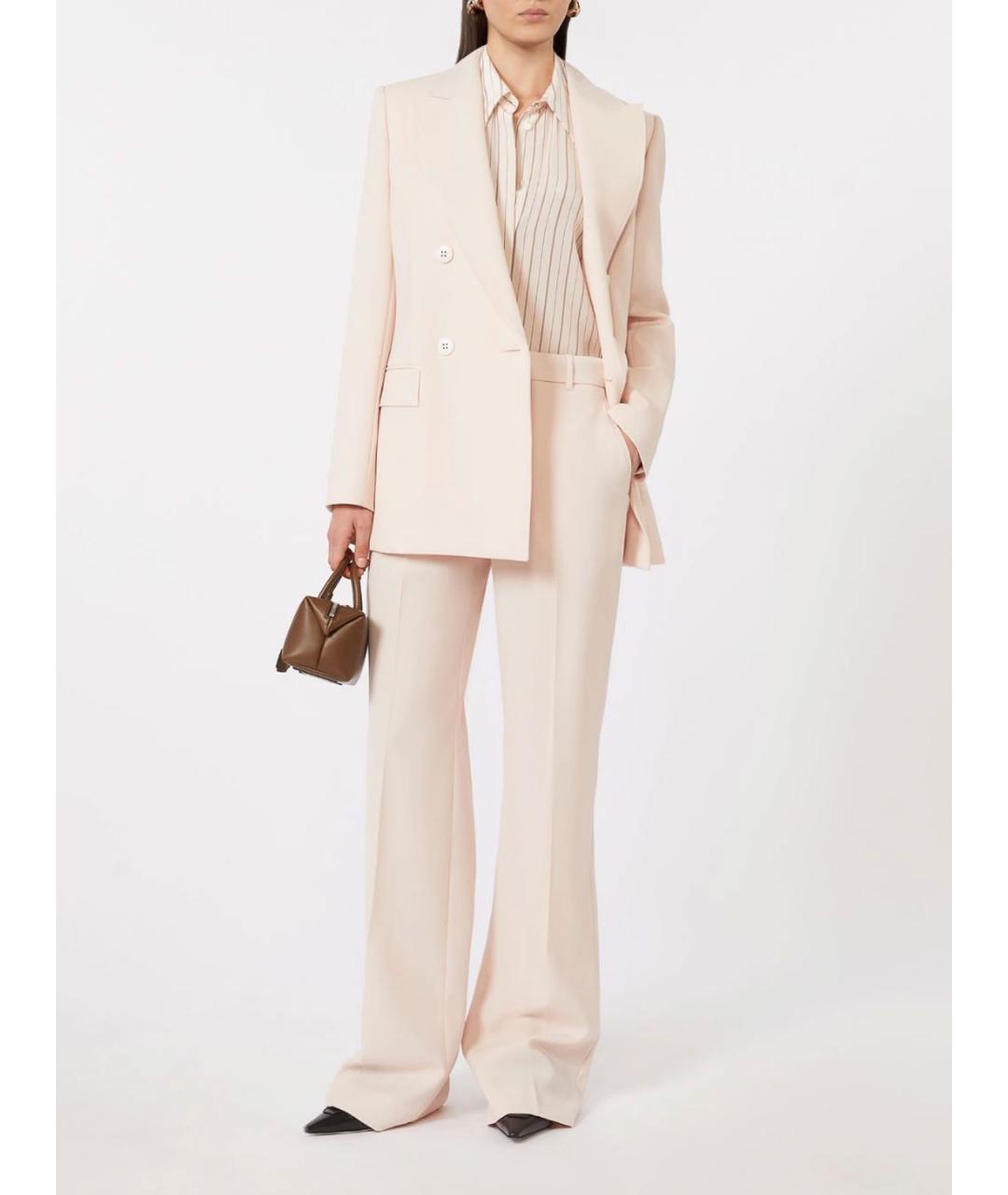 MAX MARA STUDIO Бежевая хлопковая рубашка, фото 2