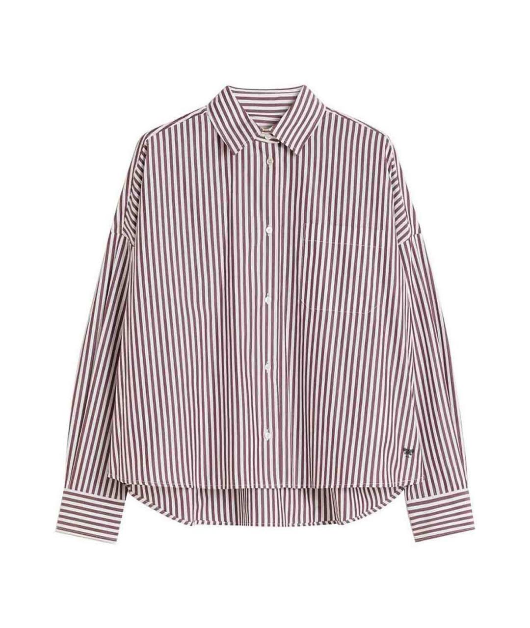 WEEKEND MAX MARA Бордовая хлопковая рубашка, фото 1
