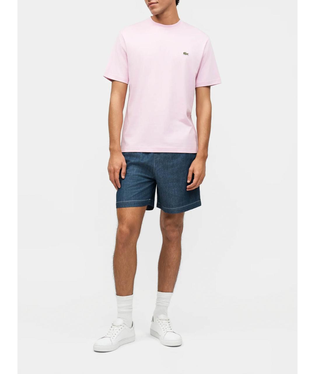 LACOSTE Темно-синие хлопковые шорты, фото 3