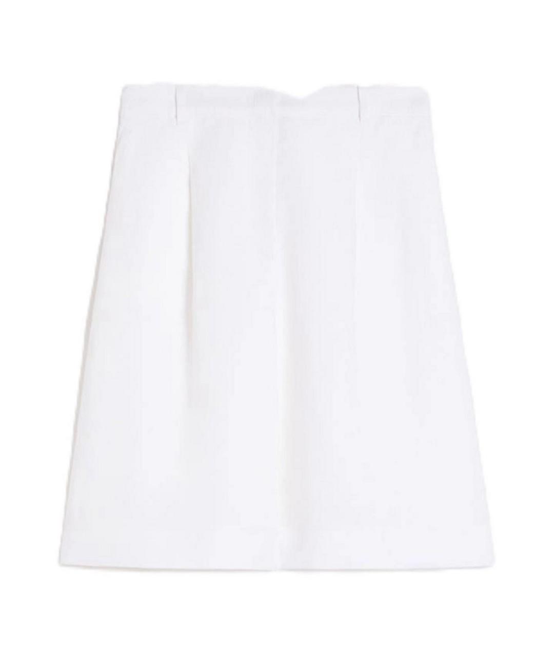 MAX MARA STUDIO Белые хлопковые шорты, фото 1