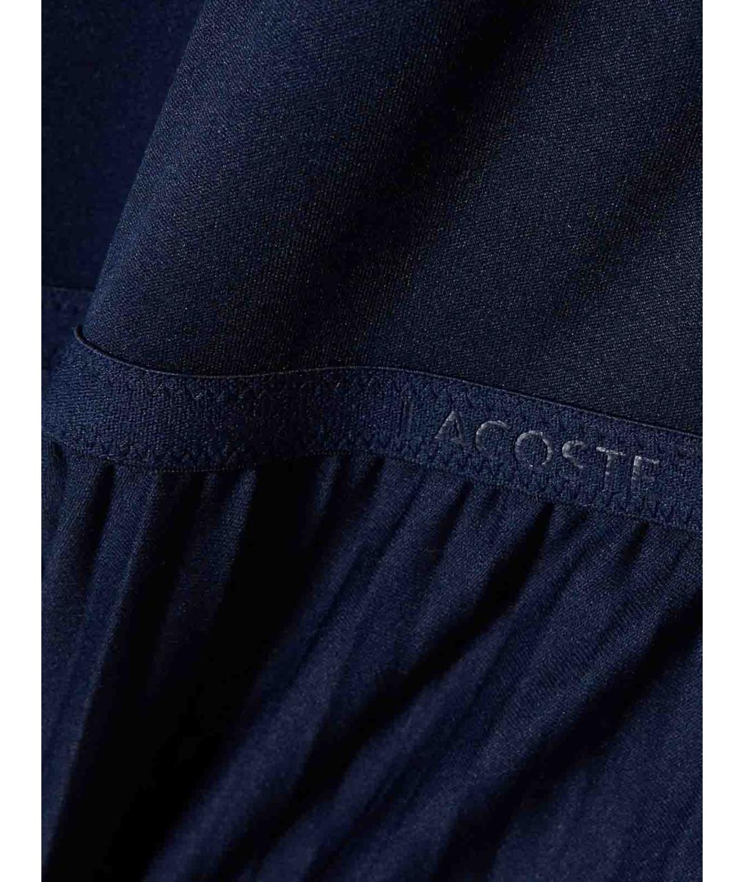 LACOSTE Синее полиэстеровое повседневное платье, фото 3