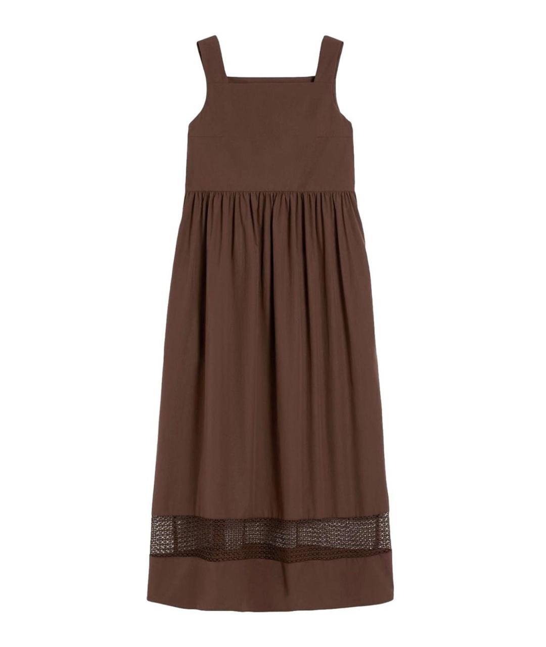 WEEKEND MAX MARA Коричневое шерстяное повседневное платье, фото 1