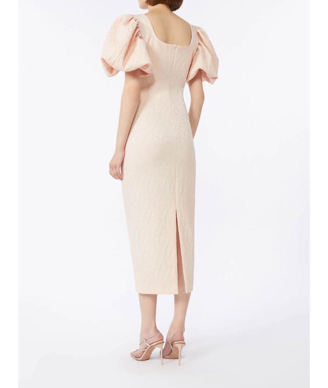MAX MARA STUDIO Розовое полиэстеровое вечернее платье, фото 4