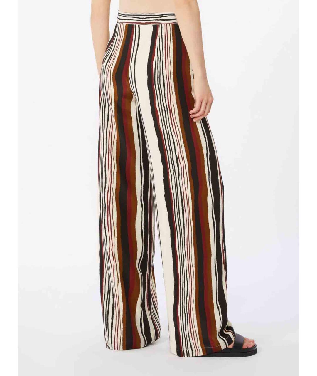 MAX MARA STUDIO Мульти шерстяные брюки широкие, фото 4