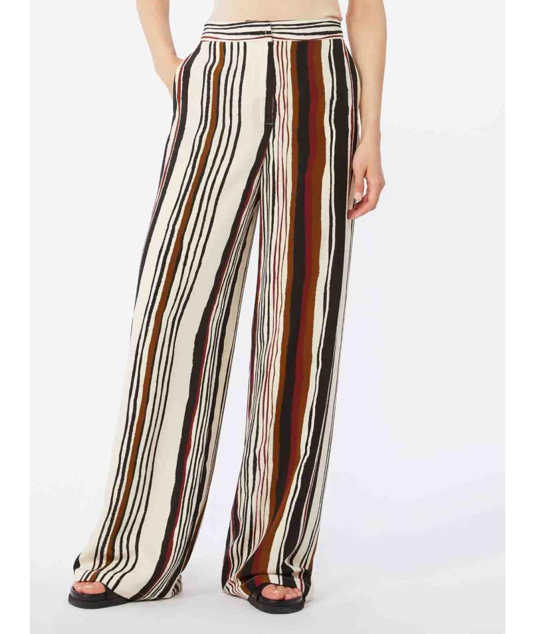 MAX MARA STUDIO Мульти шерстяные брюки широкие, фото 3