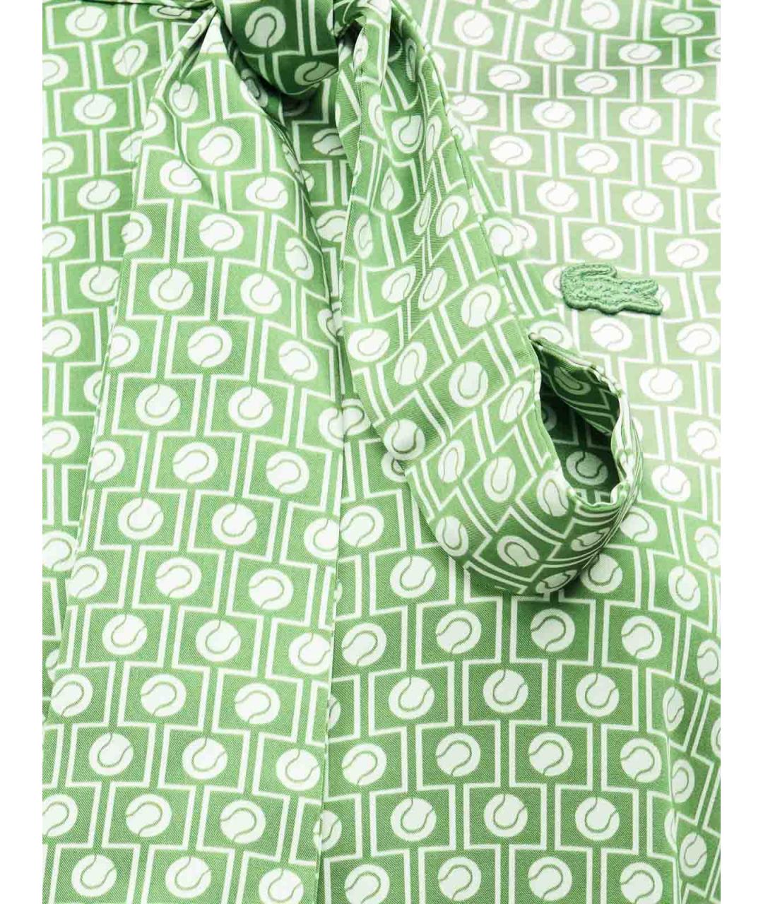 LACOSTE Зеленая полиэстеровая рубашка, фото 2