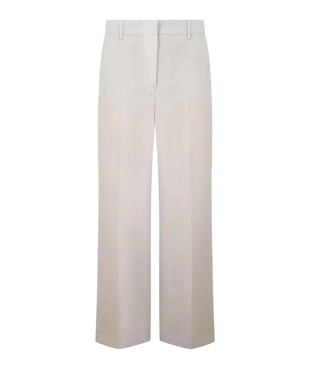 WEEKEND MAX MARA Бежевые шерстяные брюки широкие, фото 1