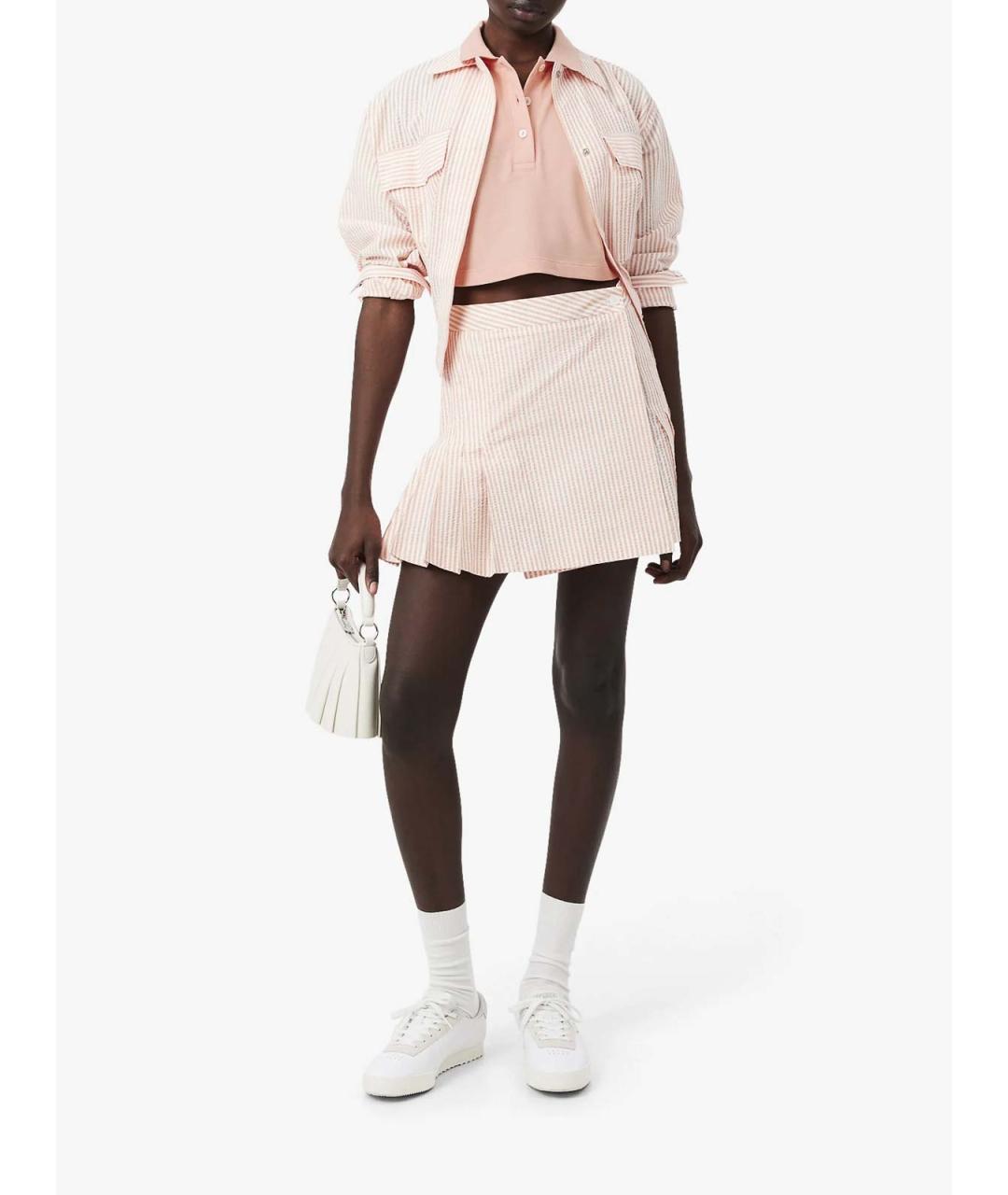 LACOSTE Розовая хлопковая футболка, фото 5