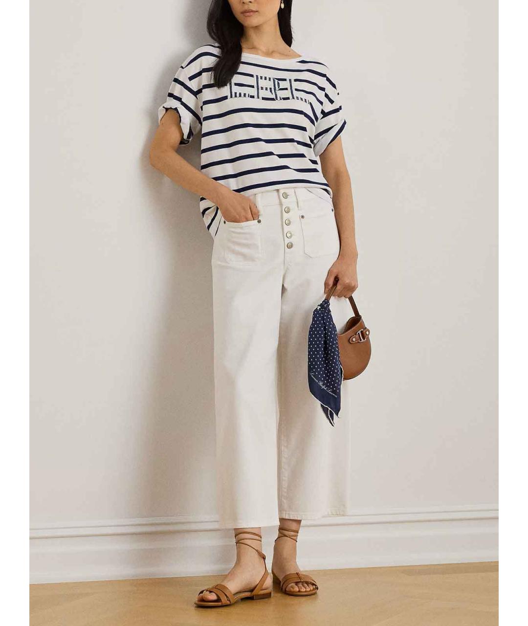 RALPH LAUREN Мульти хлопковая футболка, фото 3