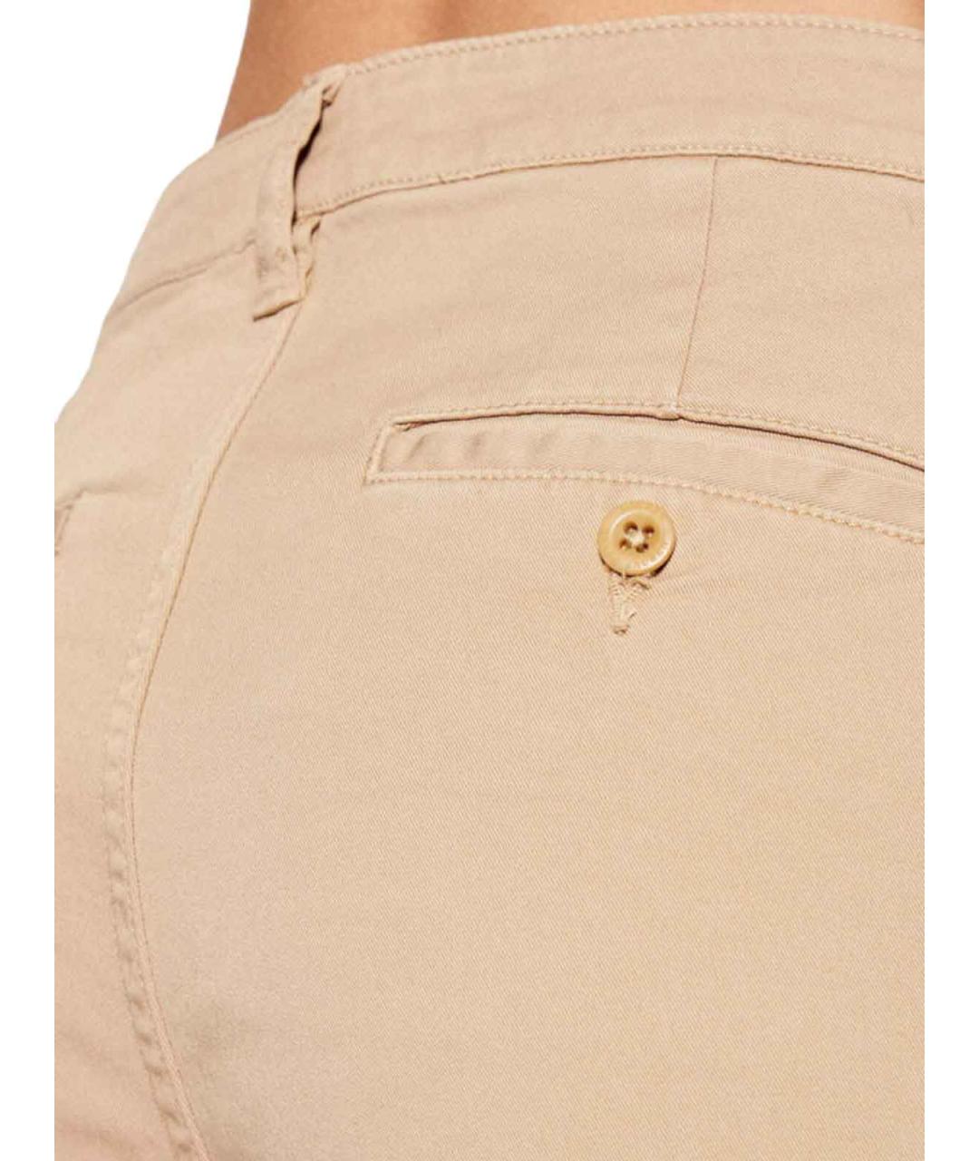 RALPH LAUREN Бежевые хлопковые брюки узкие, фото 4