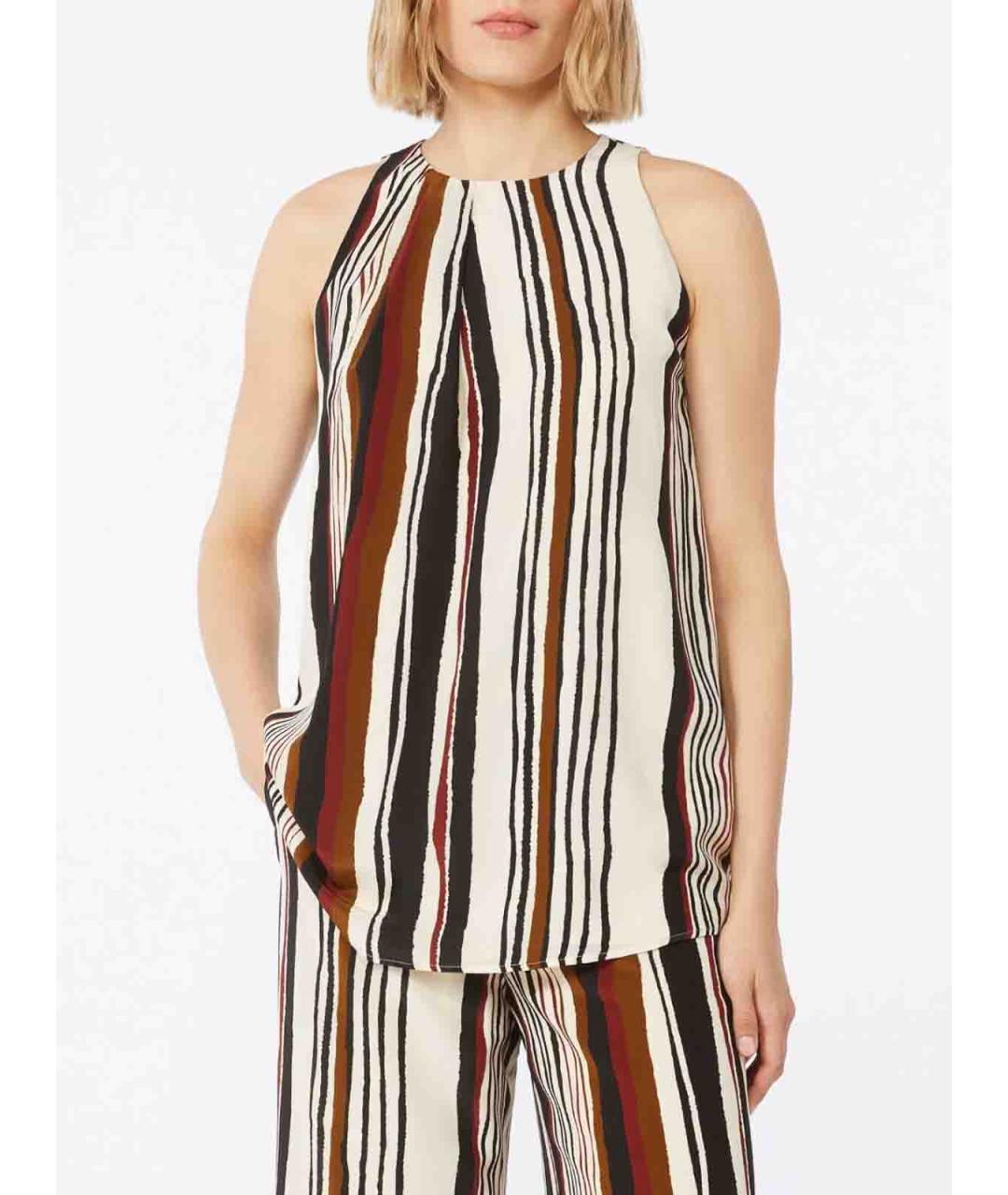 MAX MARA STUDIO Мульти шелковая блузы, фото 3
