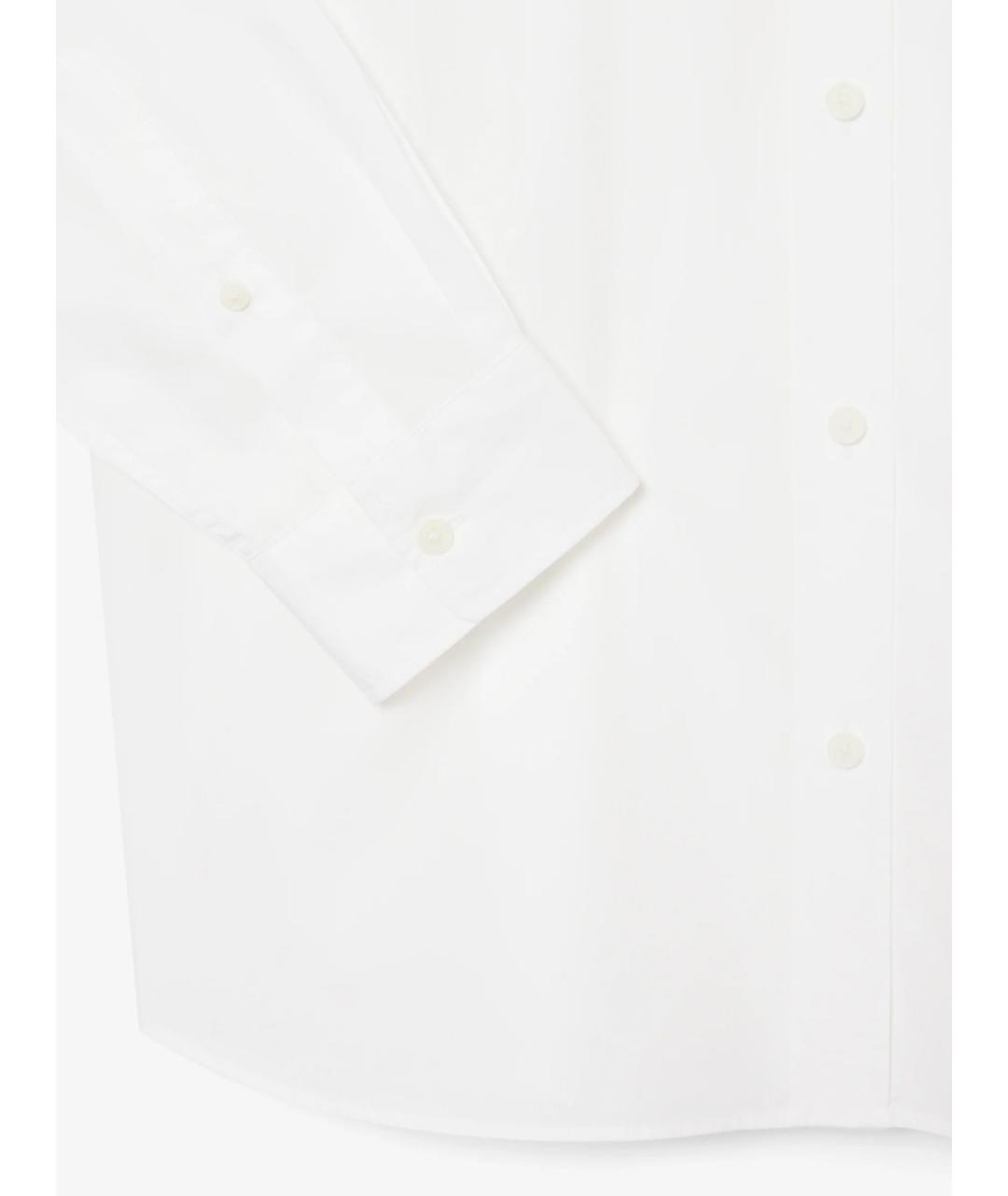LACOSTE Белая хлопковая классическая рубашка, фото 3