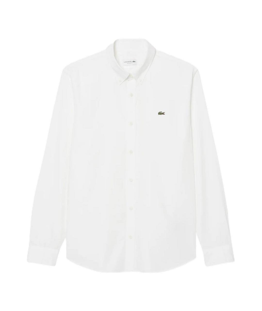 LACOSTE Белая хлопковая классическая рубашка, фото 1