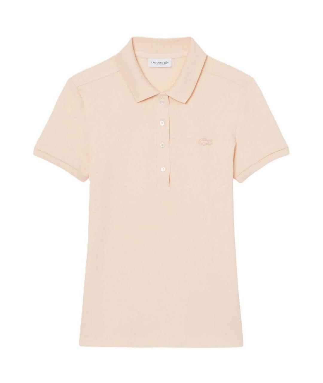 LACOSTE Розовая хлопковая футболка, фото 1
