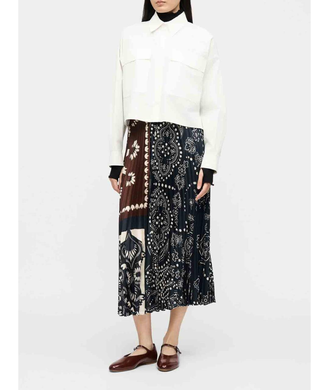 WEEKEND MAX MARA Коричневая полиэстеровая юбка миди, фото 3