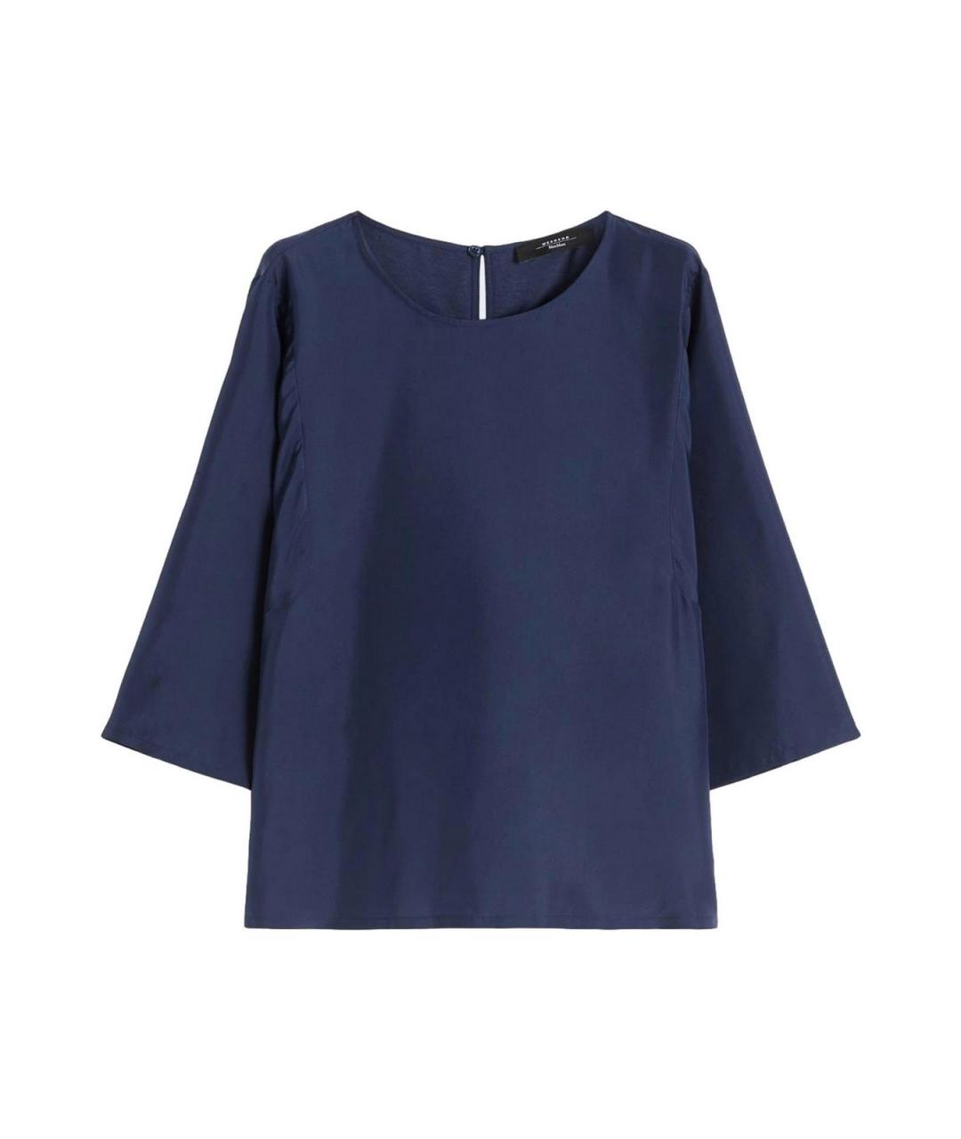 WEEKEND MAX MARA Синий льняной джемпер / свитер, фото 1