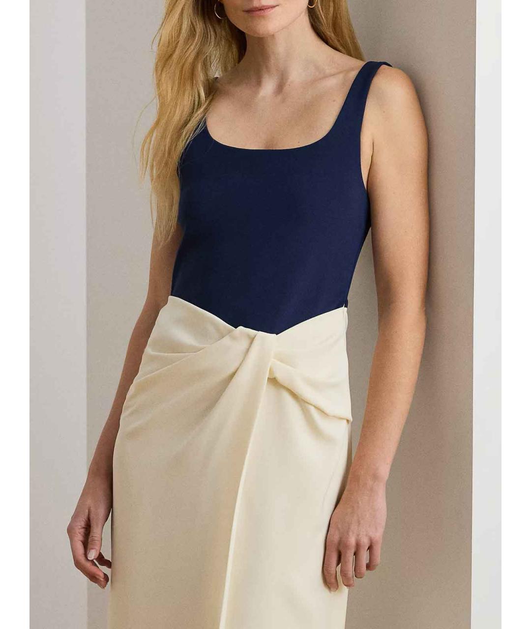 RALPH LAUREN Мульти креповое повседневное платье, фото 3
